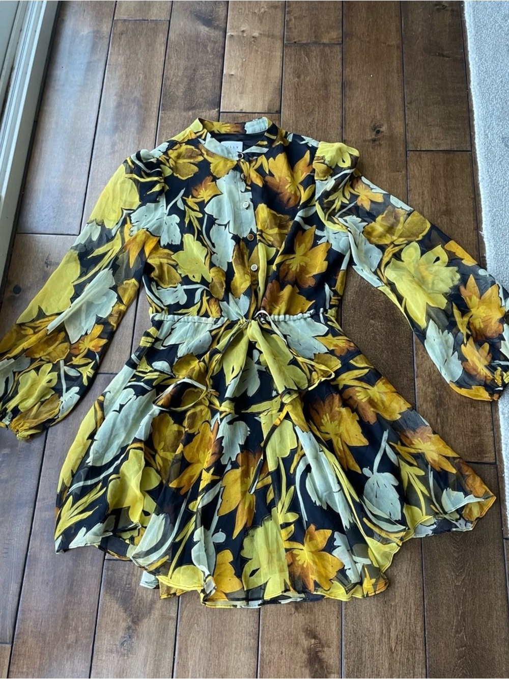 Milly silk floral dress